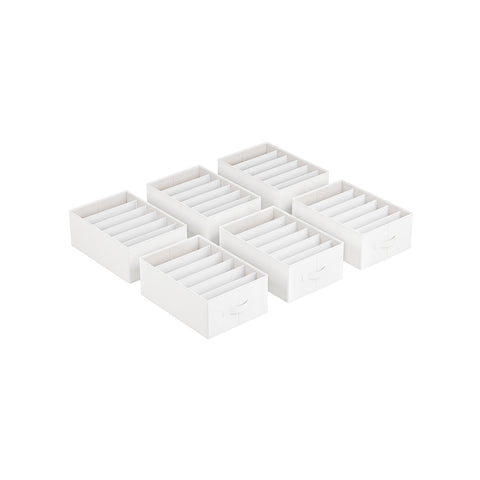 Set of 6 Large Size Wardrobe Clothes Organizers