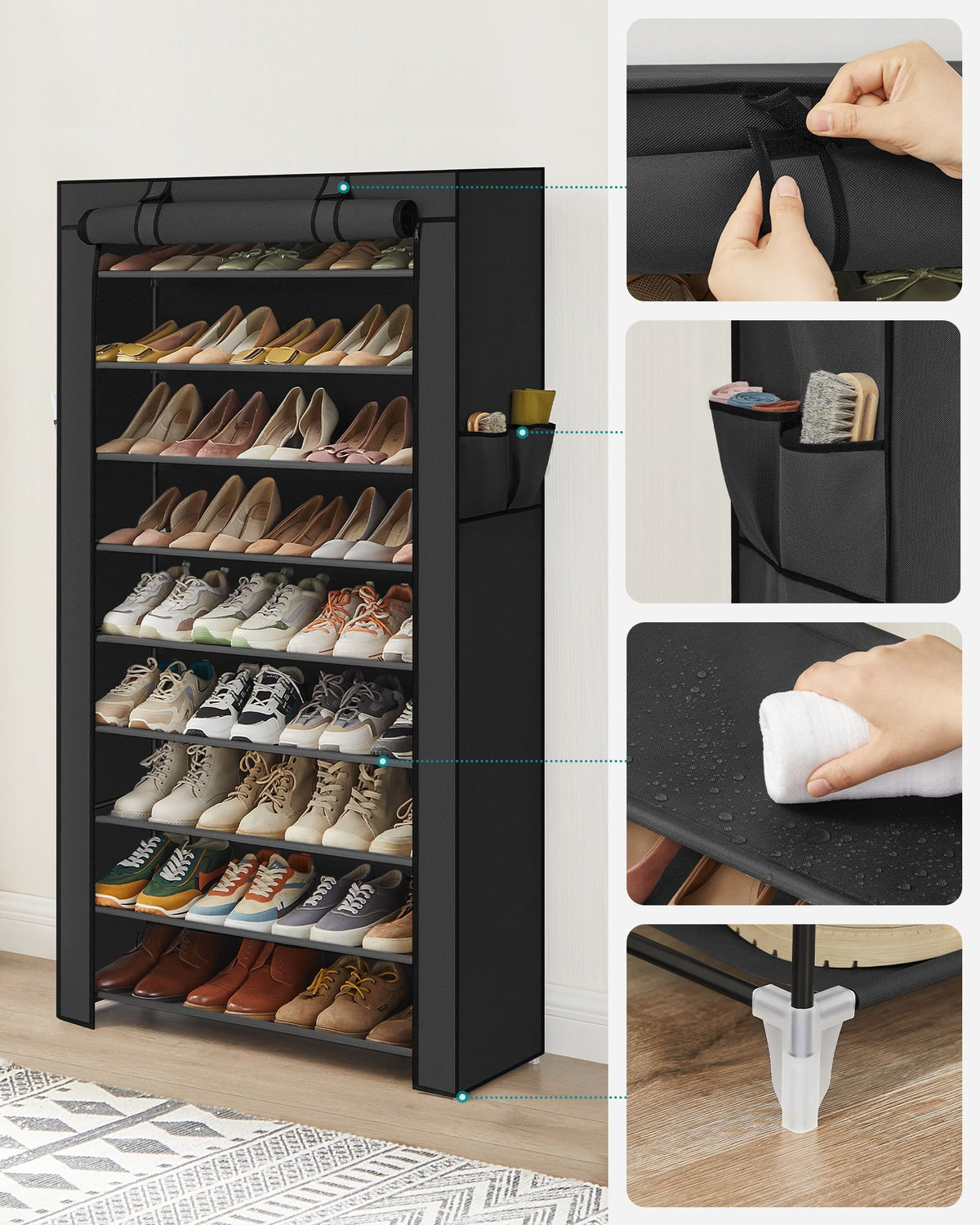 10 Tier Shoe Rack