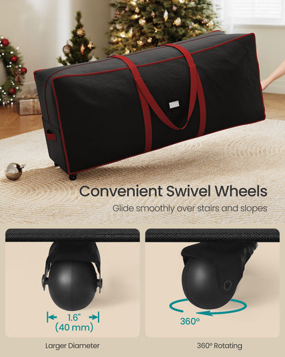 Christmas Tree Storage Bag with 1.6-Inch Wheels