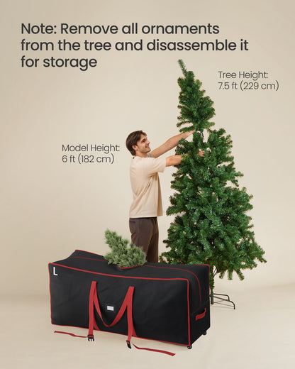 Christmas Tree Storage Bag with 1.6-Inch Wheels