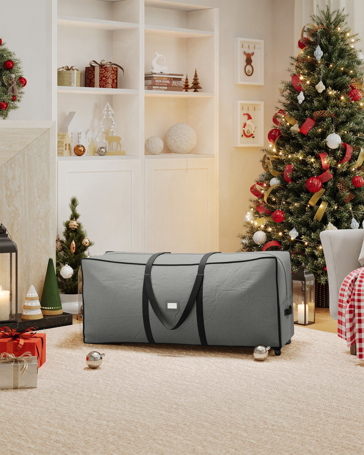 Christmas Tree Storage Bag with 1.6-Inch Wheels