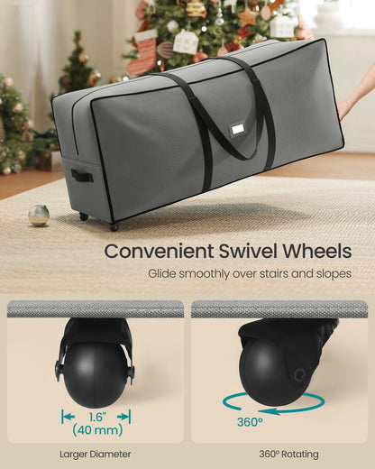 Christmas Tree Storage Bag with 1.6-Inch Wheels