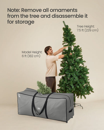 Christmas Tree Storage Bag with 1.6-Inch Wheels