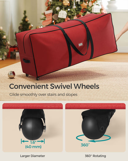 Christmas Tree Storage Bag with 1.6-Inch Wheels