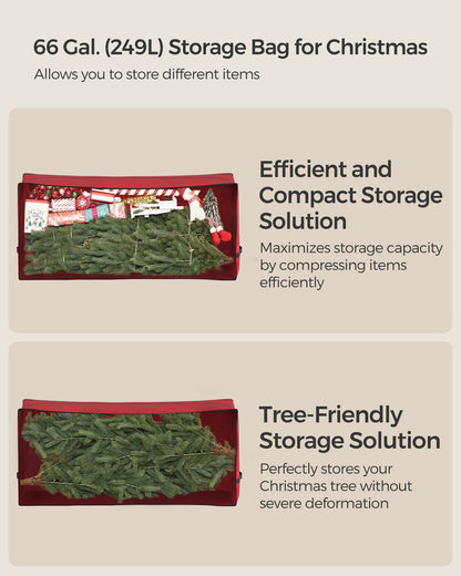 Christmas Tree Storage Bag with 1.6-Inch Wheels