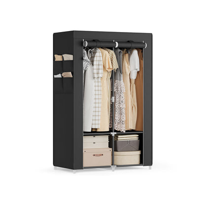 Portable Wardrobe with 3 Hanging Rails - image 22