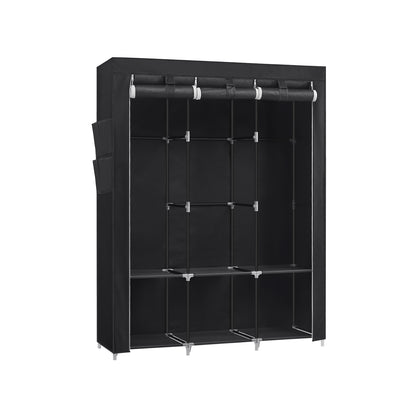 Portable Wardrobe with 3 Hanging Rails - image 2