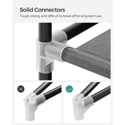 Portable Closet with 3 Hanging Rods