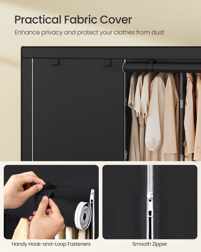 Wardrobe Closet Organizer with Cover