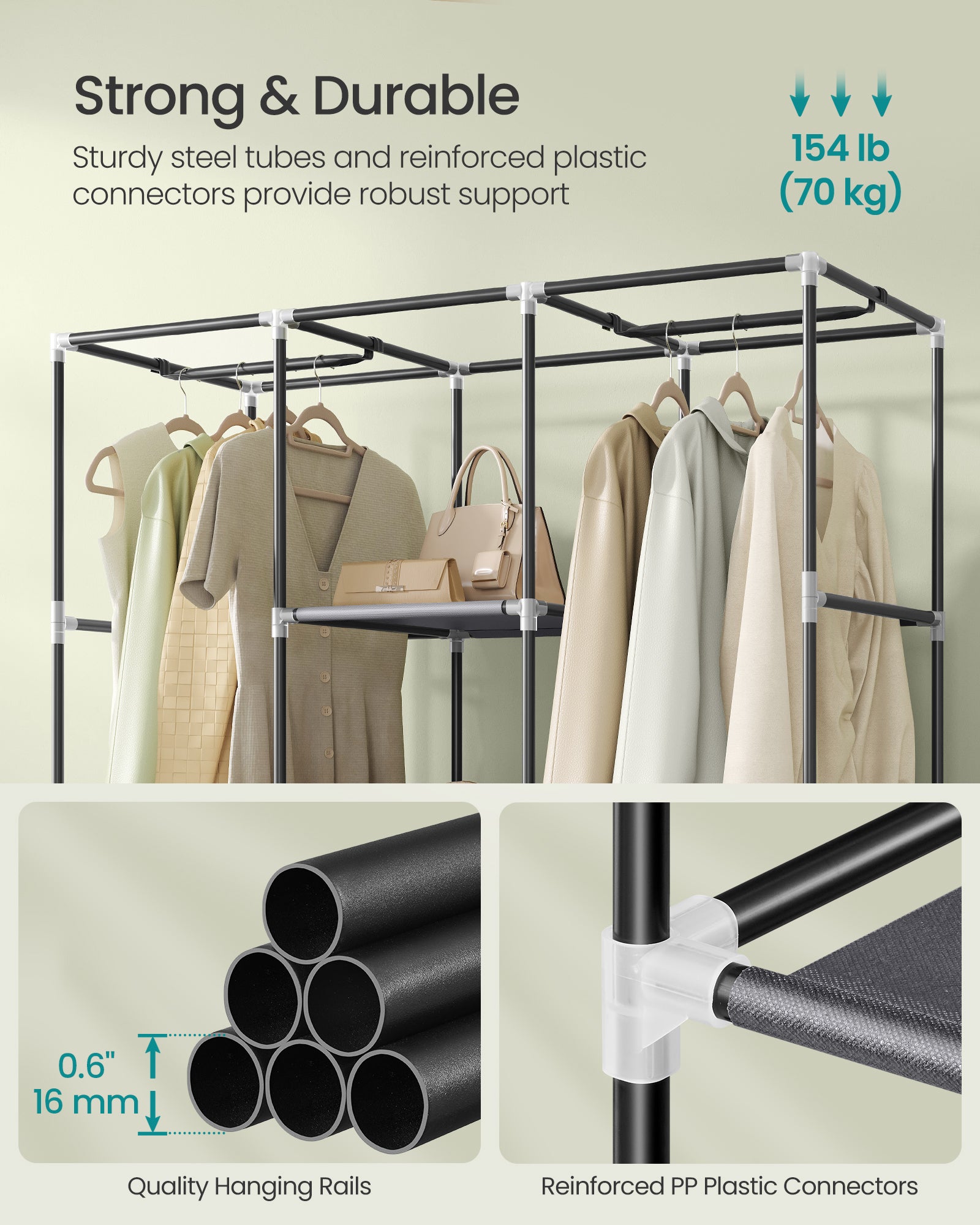 Portable Closet with Non-Woven Fabric Cover - image 4