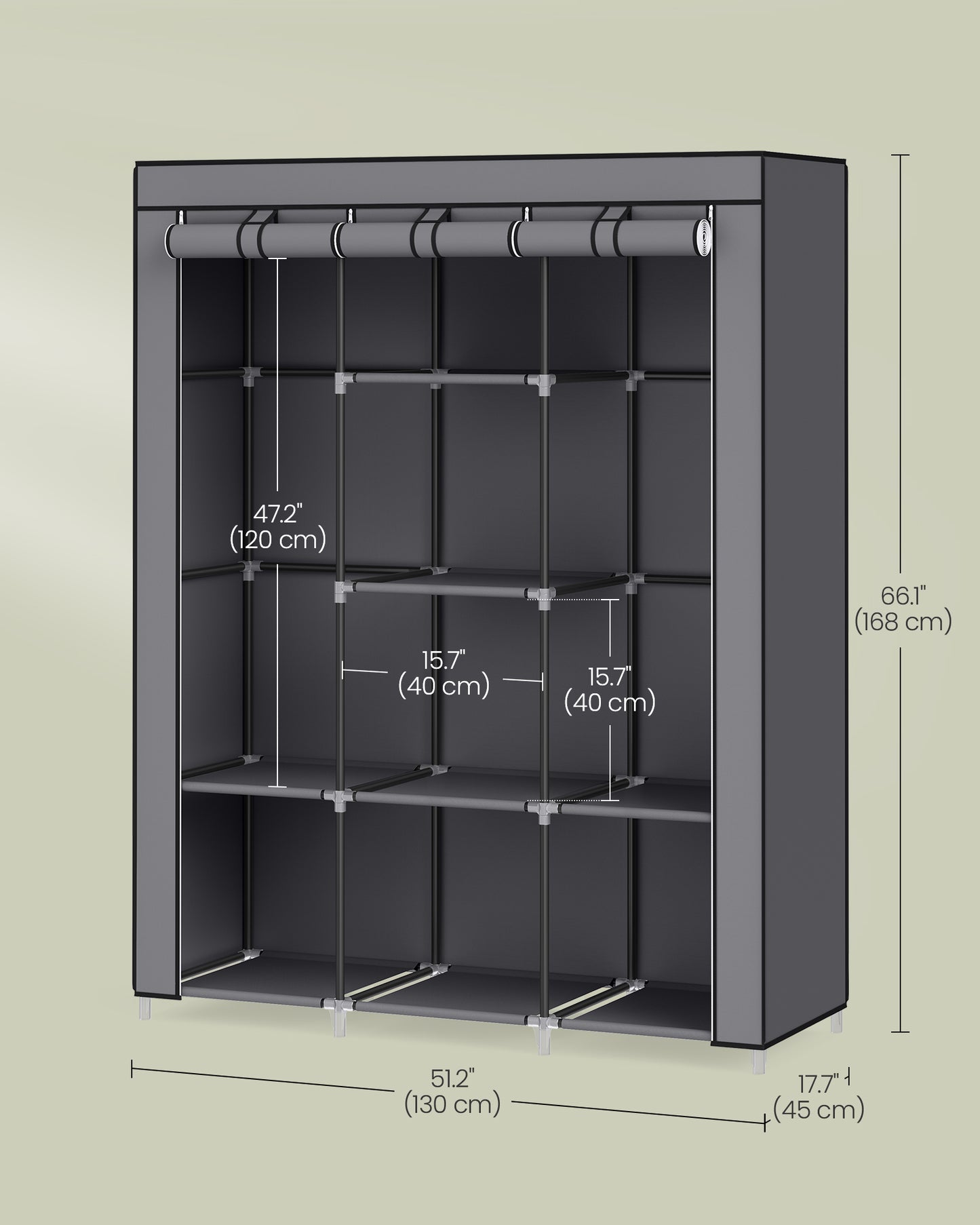 Portable Closet with Non-Woven Fabric Cover - image 6