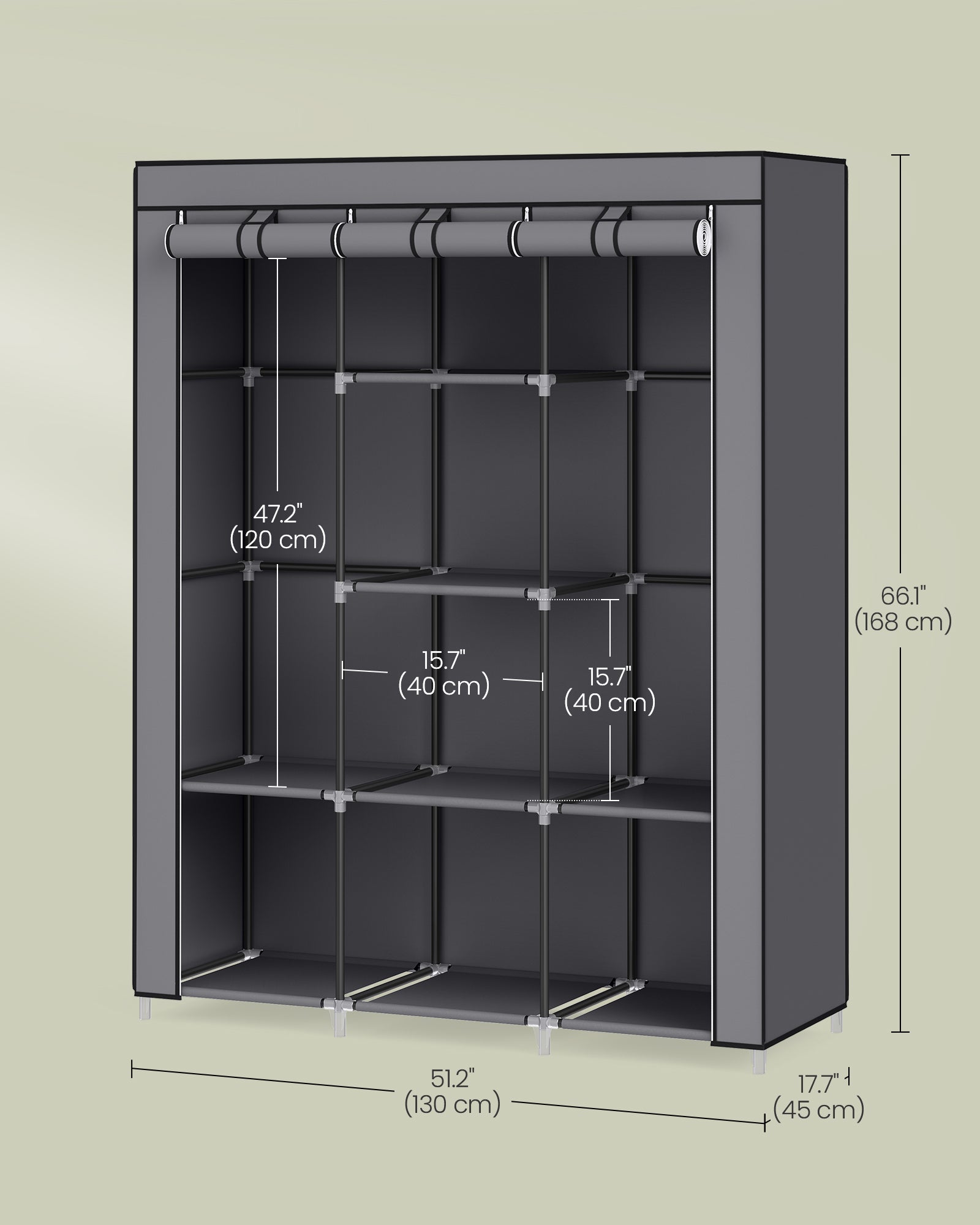 Portable Closet with Non-Woven Fabric Cover - image 6