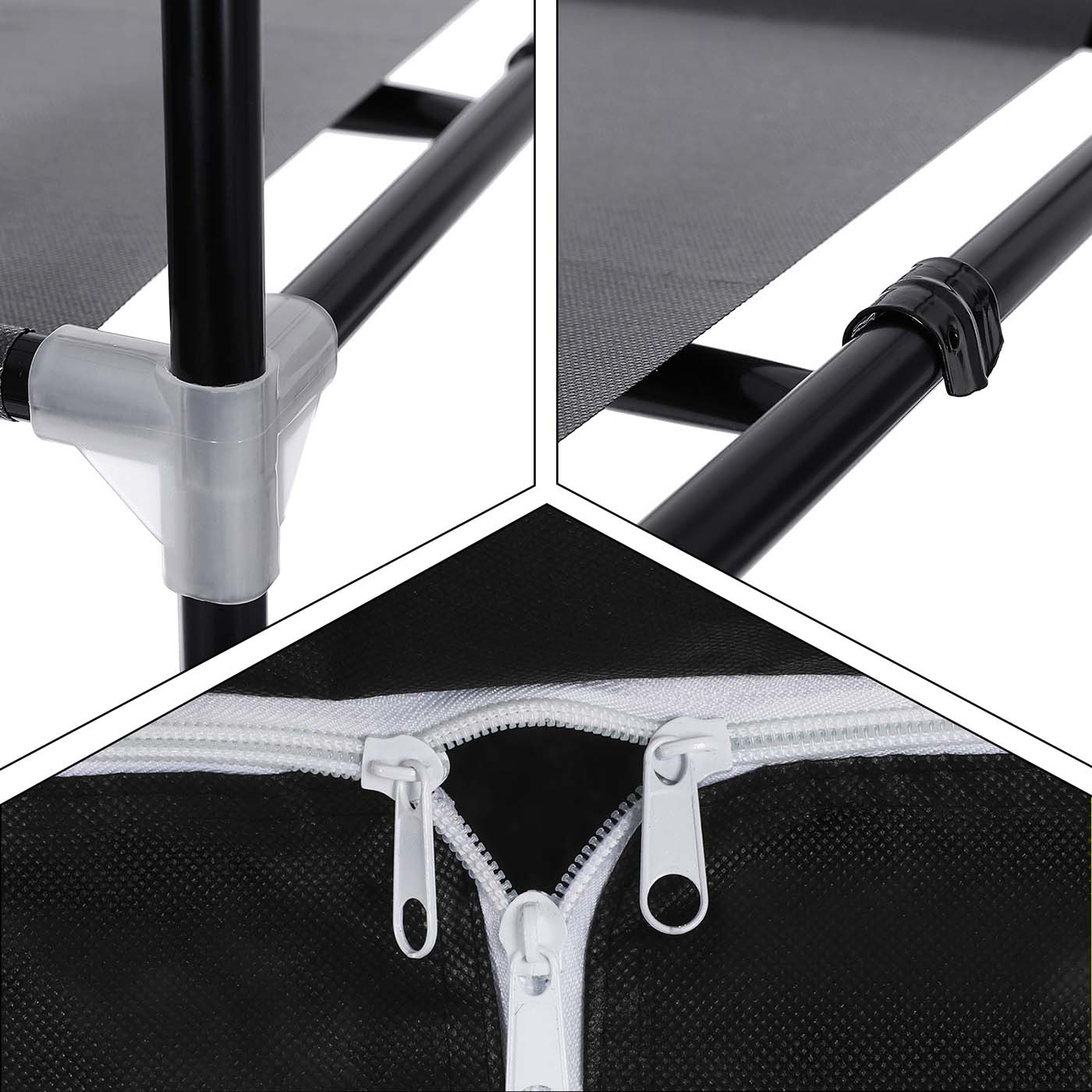 Canvas Hanging Rail Wardrobe - image 7