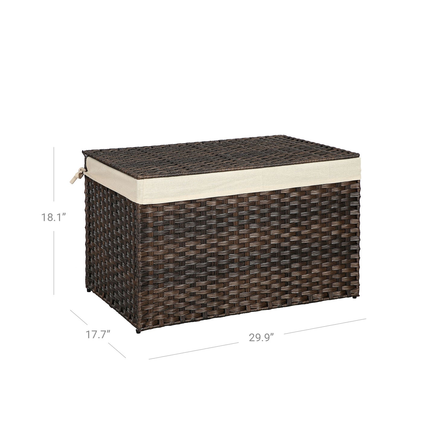 Storage Basket with Lid, 42.3 Gallon (160L)