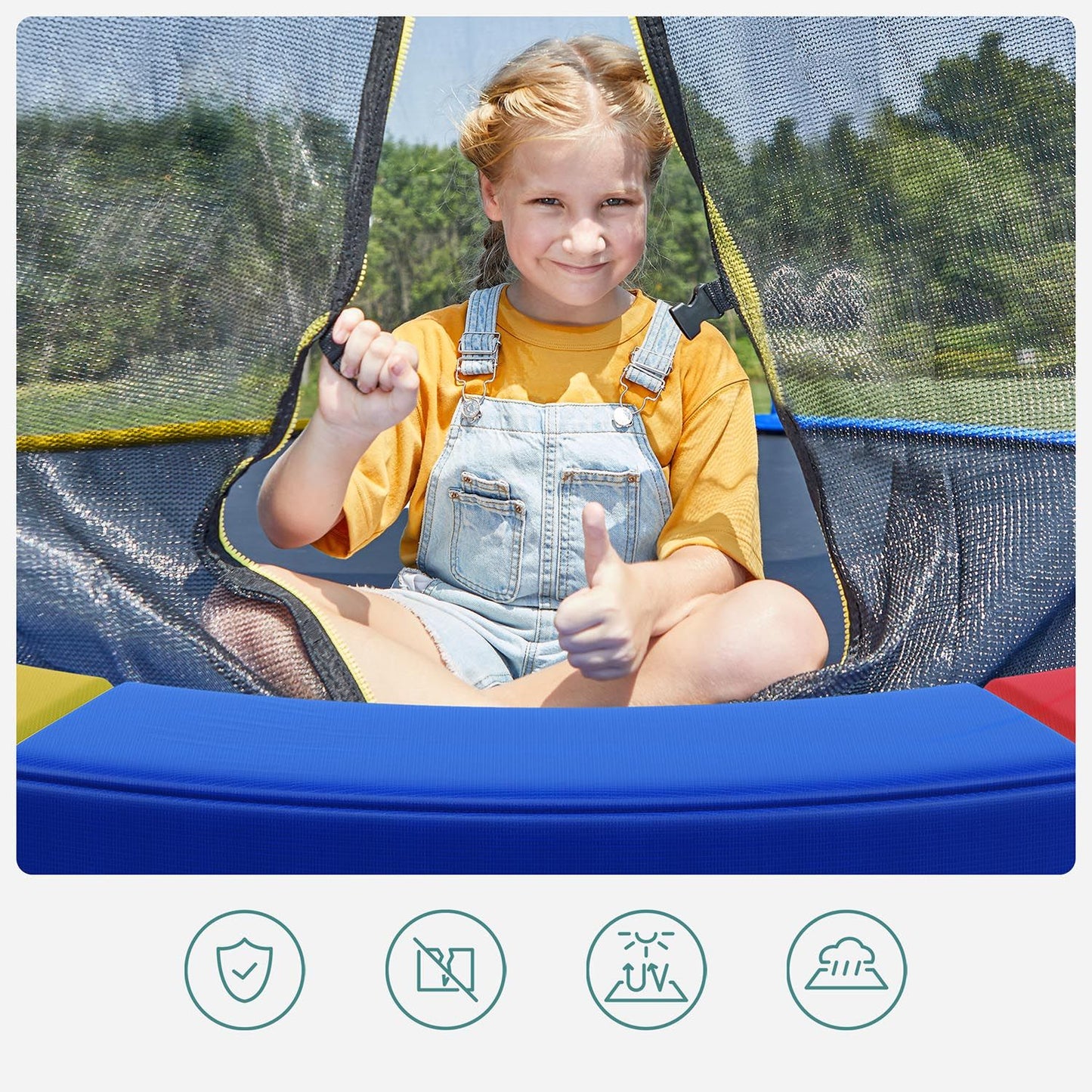 Multi-colour Trampoline Safety Protection Pad - image 3