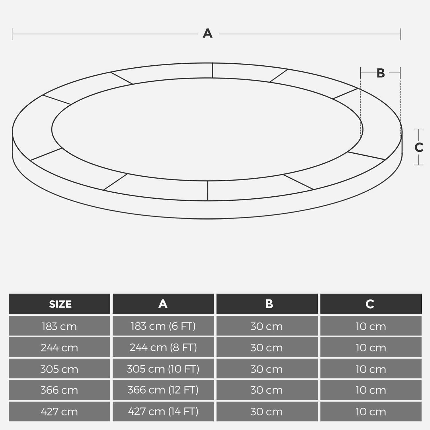 Multi-colour Trampoline Safety Protection Pad - image 6