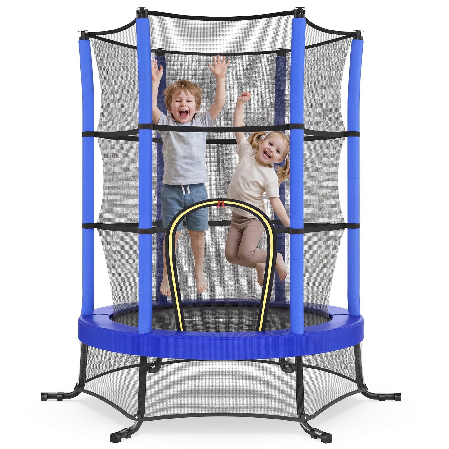 6 ft Kids Trampoline with Enclosure, Safety Net, Mini Small Fitness Trampoline for Kids Children Toddler - image 2