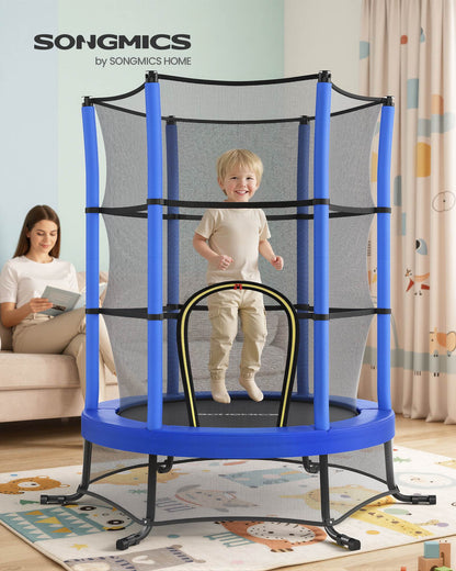 6 ft Kids Trampoline with Enclosure, Safety Net, Mini Small Fitness Trampoline for Kids Children Toddler - image 3