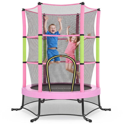 6 ft Kids Trampoline with Enclosure, Safety Net, Mini Small Fitness Trampoline for Kids Children Toddler - image 16