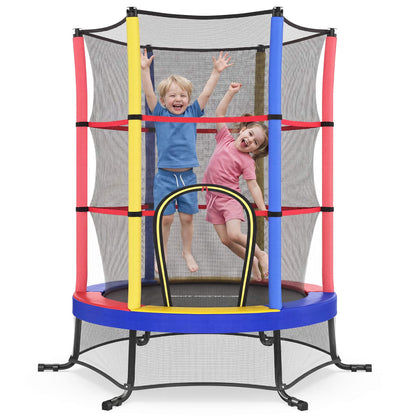6 ft Kids Trampoline with Enclosure, Safety Net, Mini Small Fitness Trampoline for Kids Children Toddler - image 9