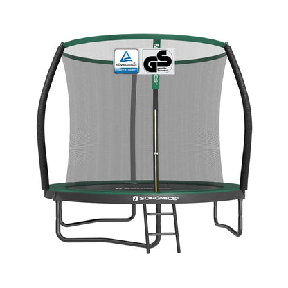Children’s Trampoline with Safety Net, Ladder, 180 cm High, Blue - image 28