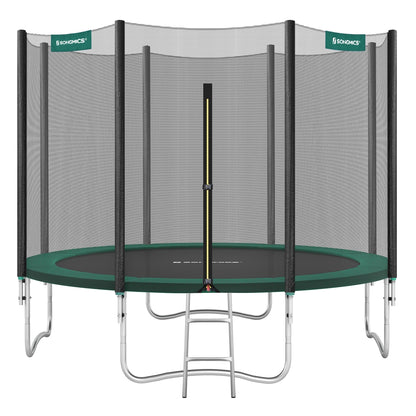 Children’s Trampoline with Safety Net, Ladder, 180 cm High, Blue - image 11