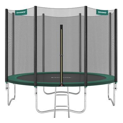 Children’s Trampoline with Safety Net, Ladder, 180 cm High, Blue - image 10