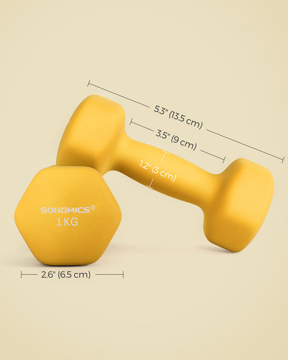 Yellow Dumbbell Set - image 7