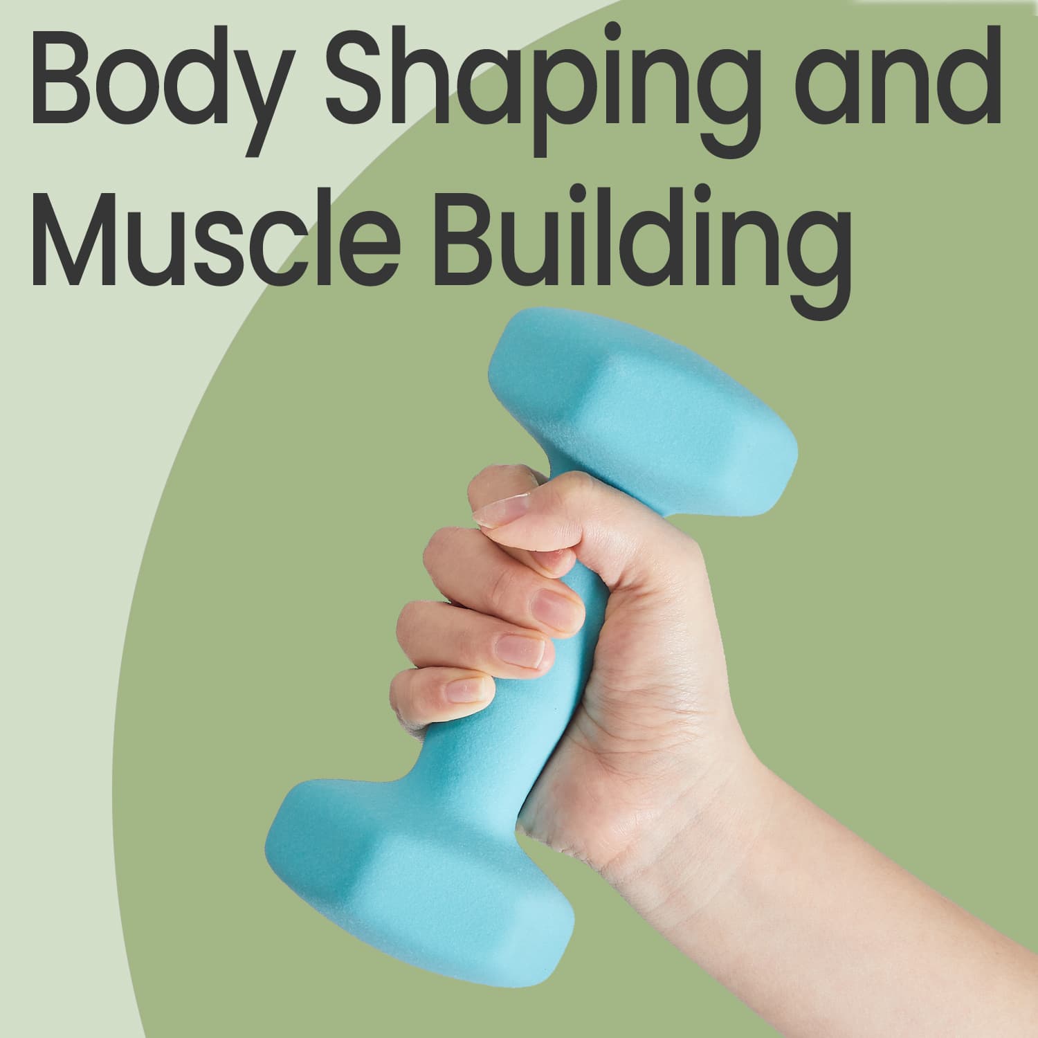 Set of 2 Dumbbells, 2 x 2 kg Neoprene Weights, Hexagonal - image 14