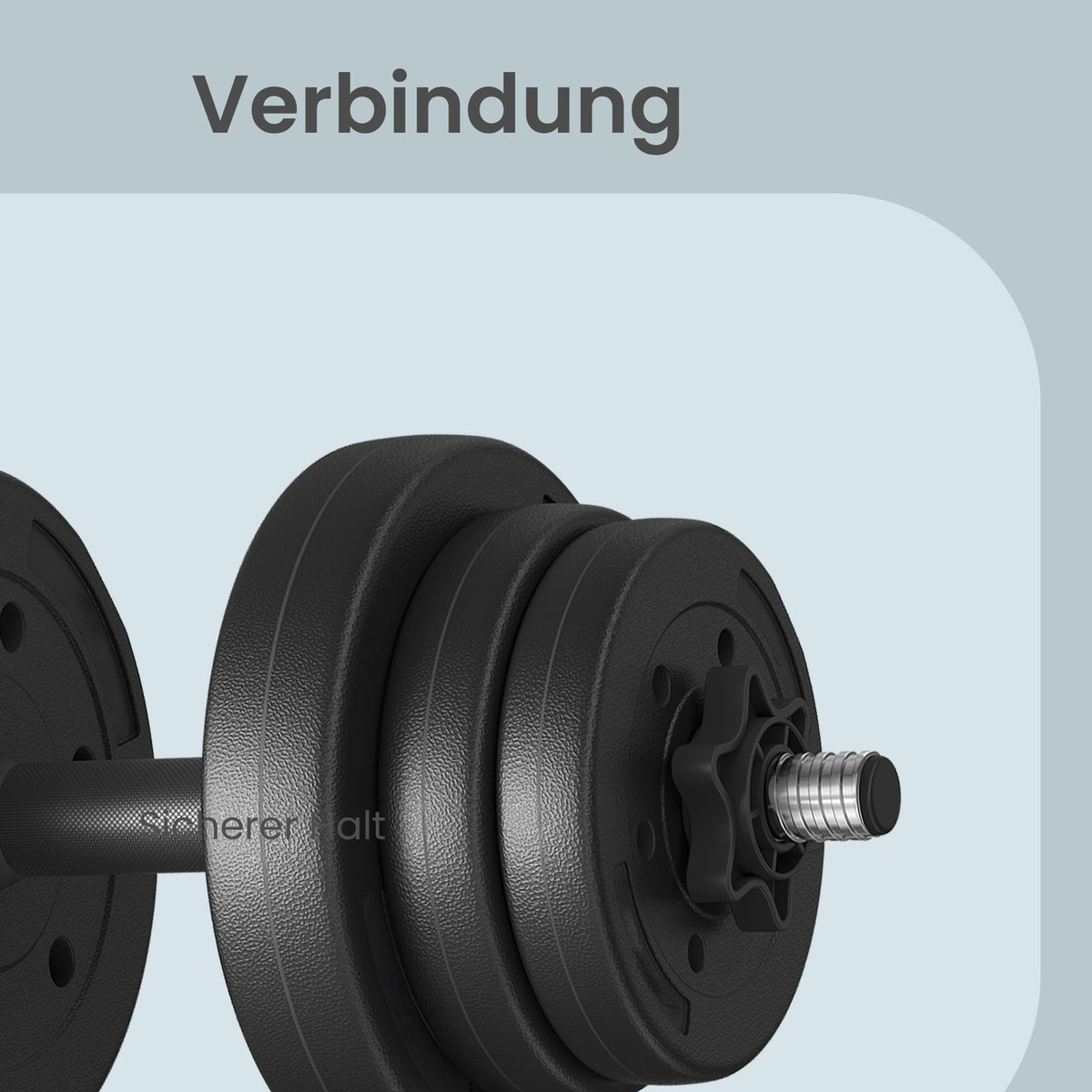 Dumbbells Set, Barbell, 2 x 10 kg Adjustable Dumbbells with Extra Barbell Bar