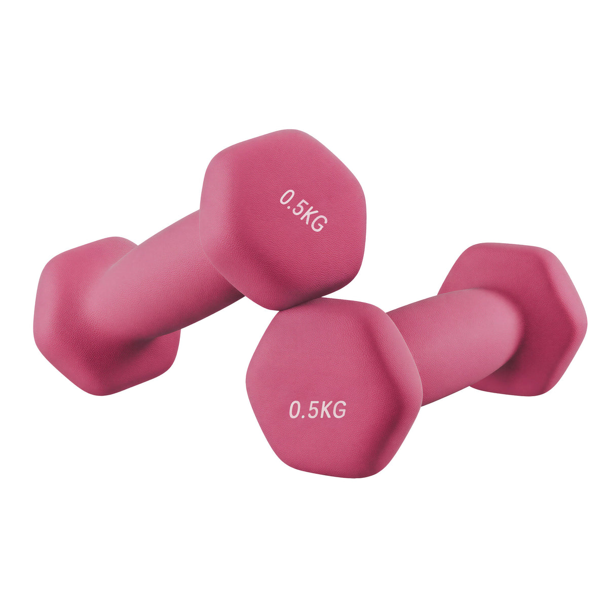 Neoprene Set of 2 Dumbbells, 2 x 0.5 kg, for Workout
