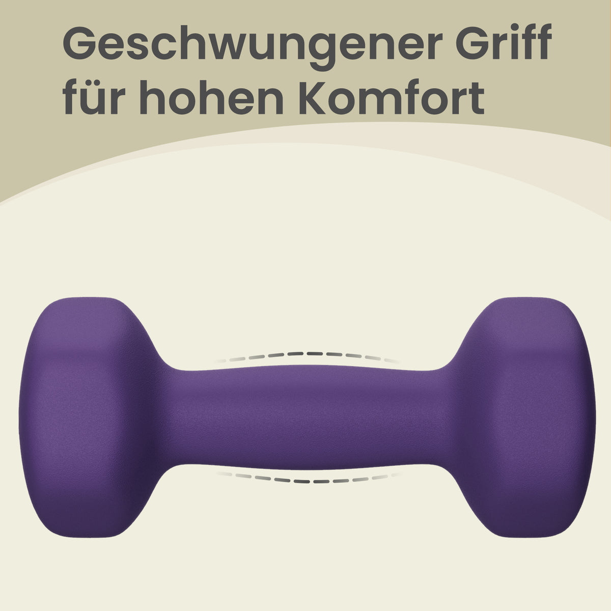 Set of 2 Dumbbells, 2 x 2 kg Neoprene Weights, Hexagonal