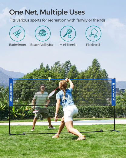 Blue Badminton Net