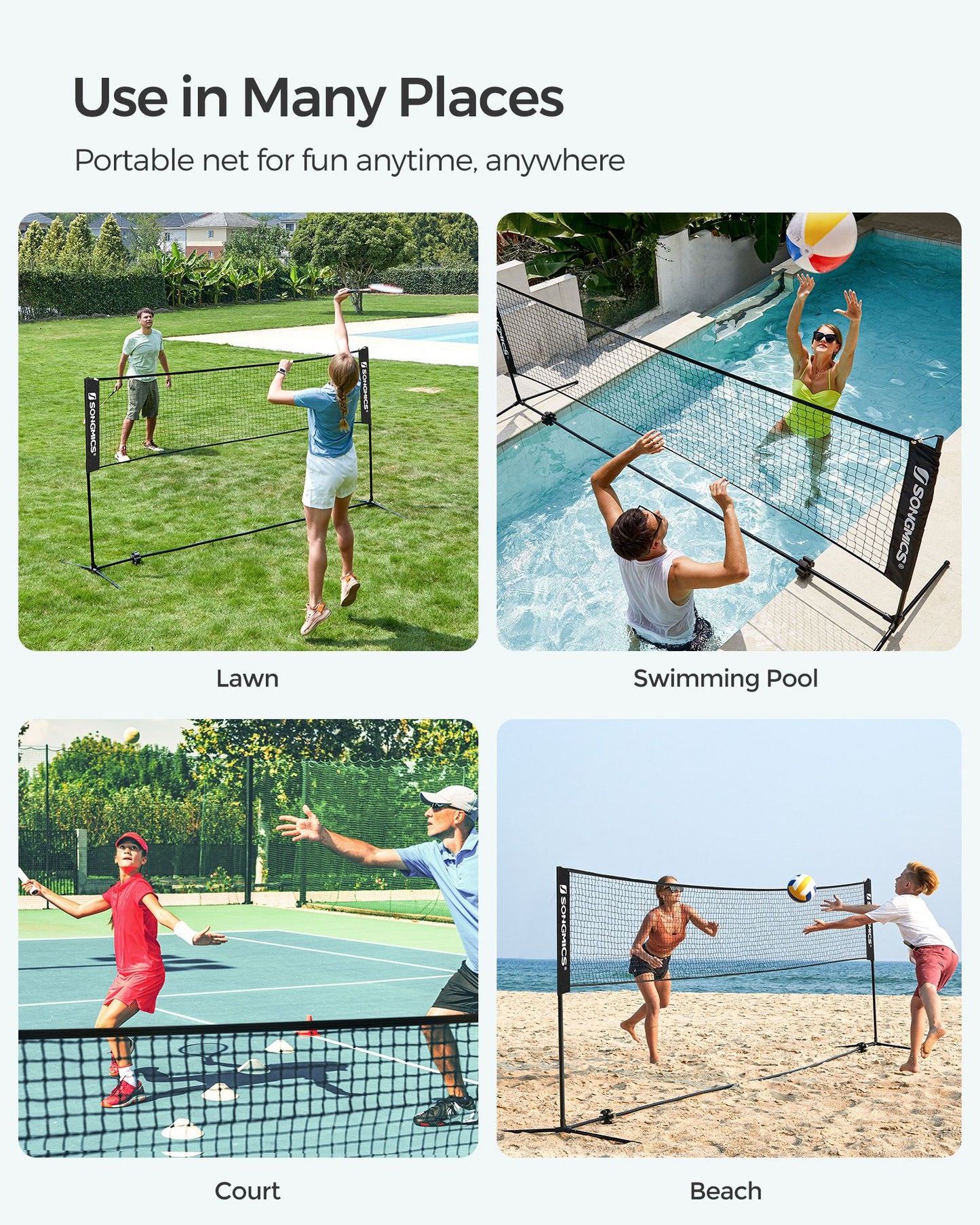 Black Badminton Net