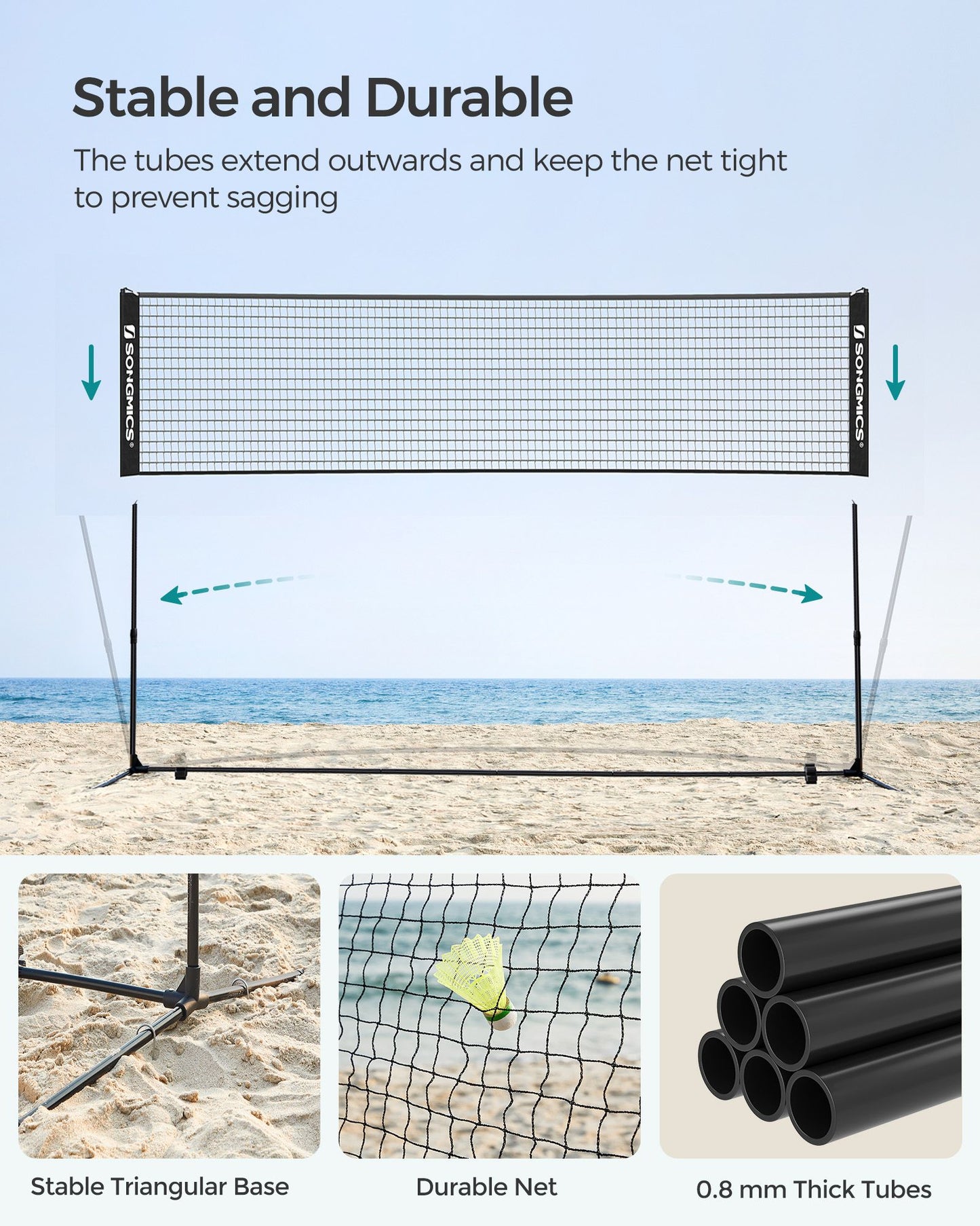 Black Badminton Net