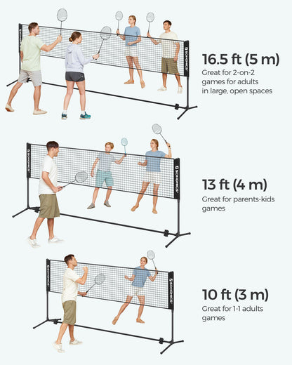 Black Badminton Net
