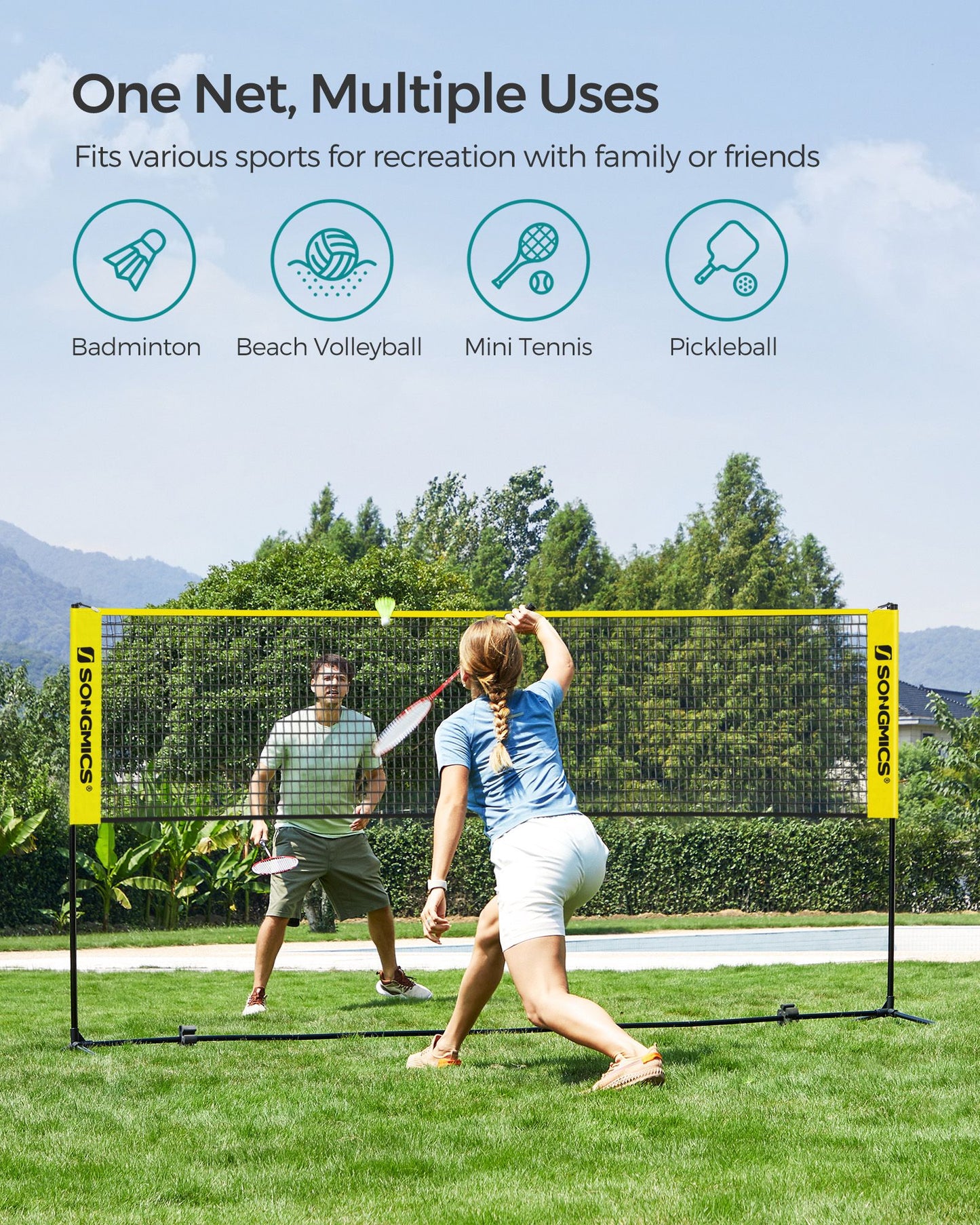 10 Feet Badminton Net Set