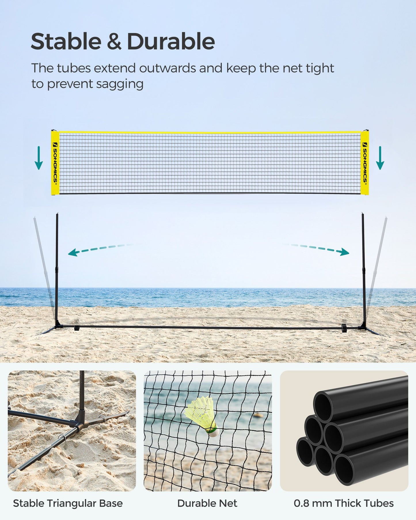 10 Feet Badminton Net Set