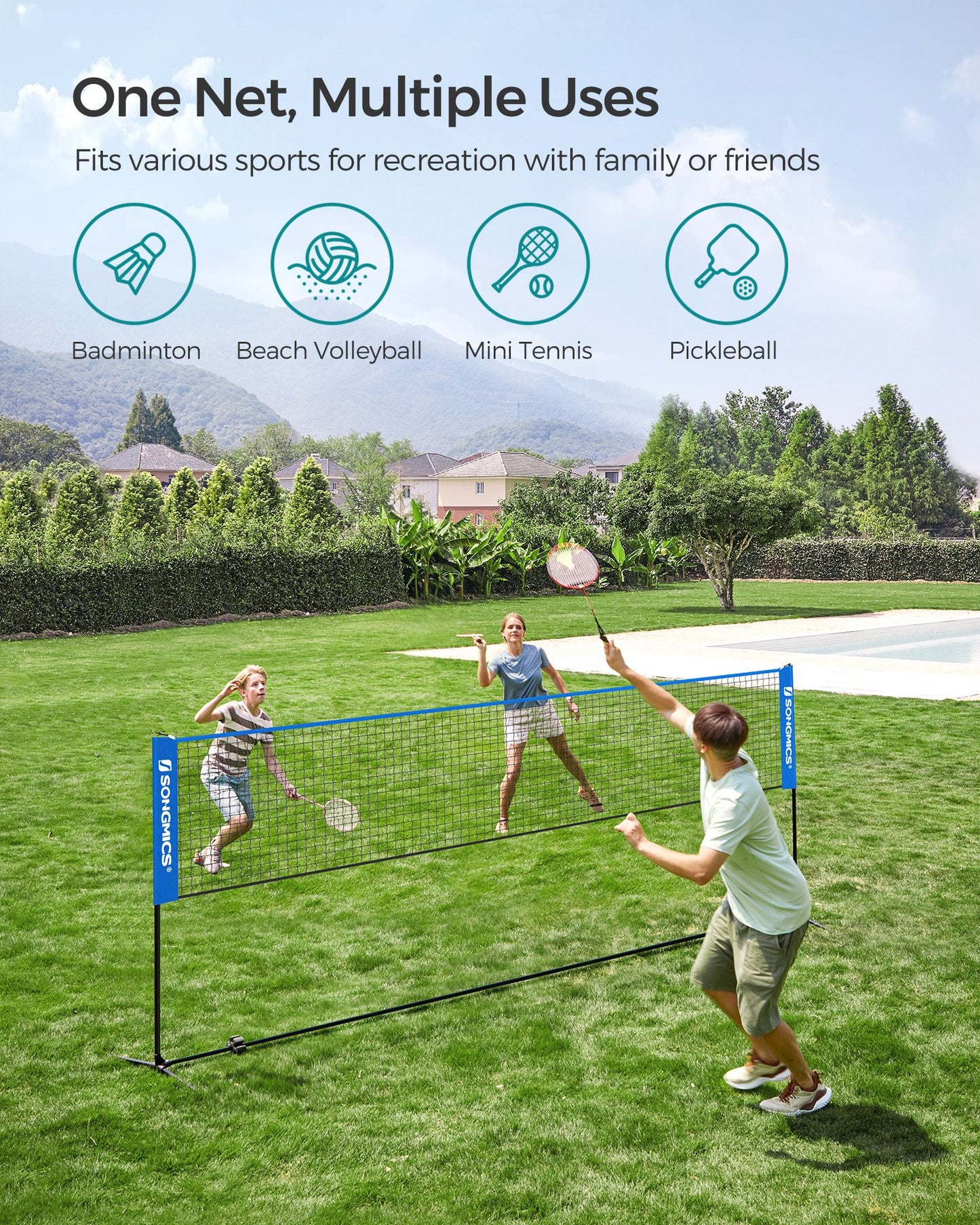 13ft Badminton Net