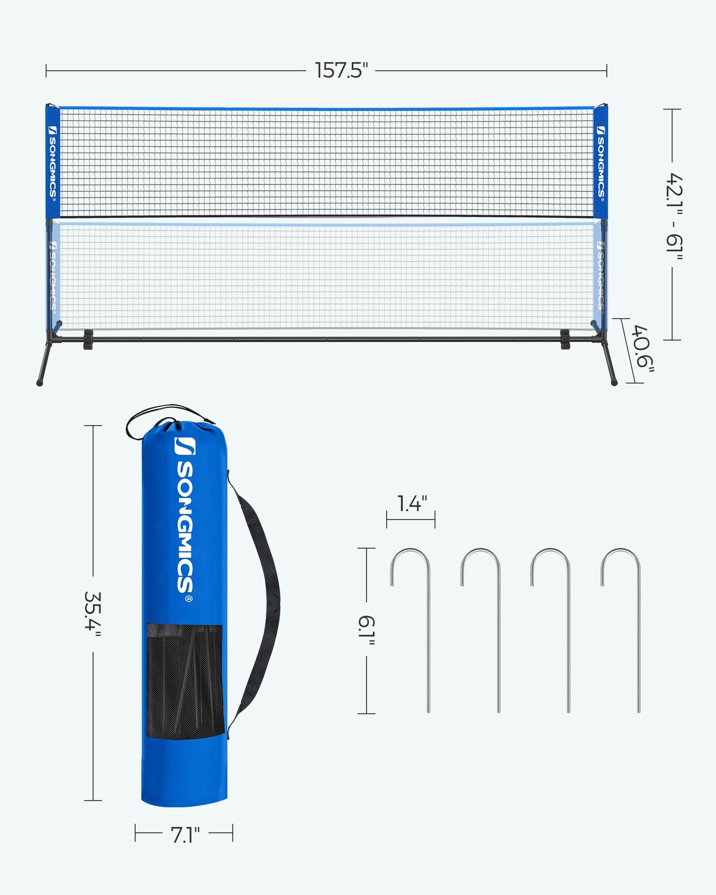 13ft Badminton Net