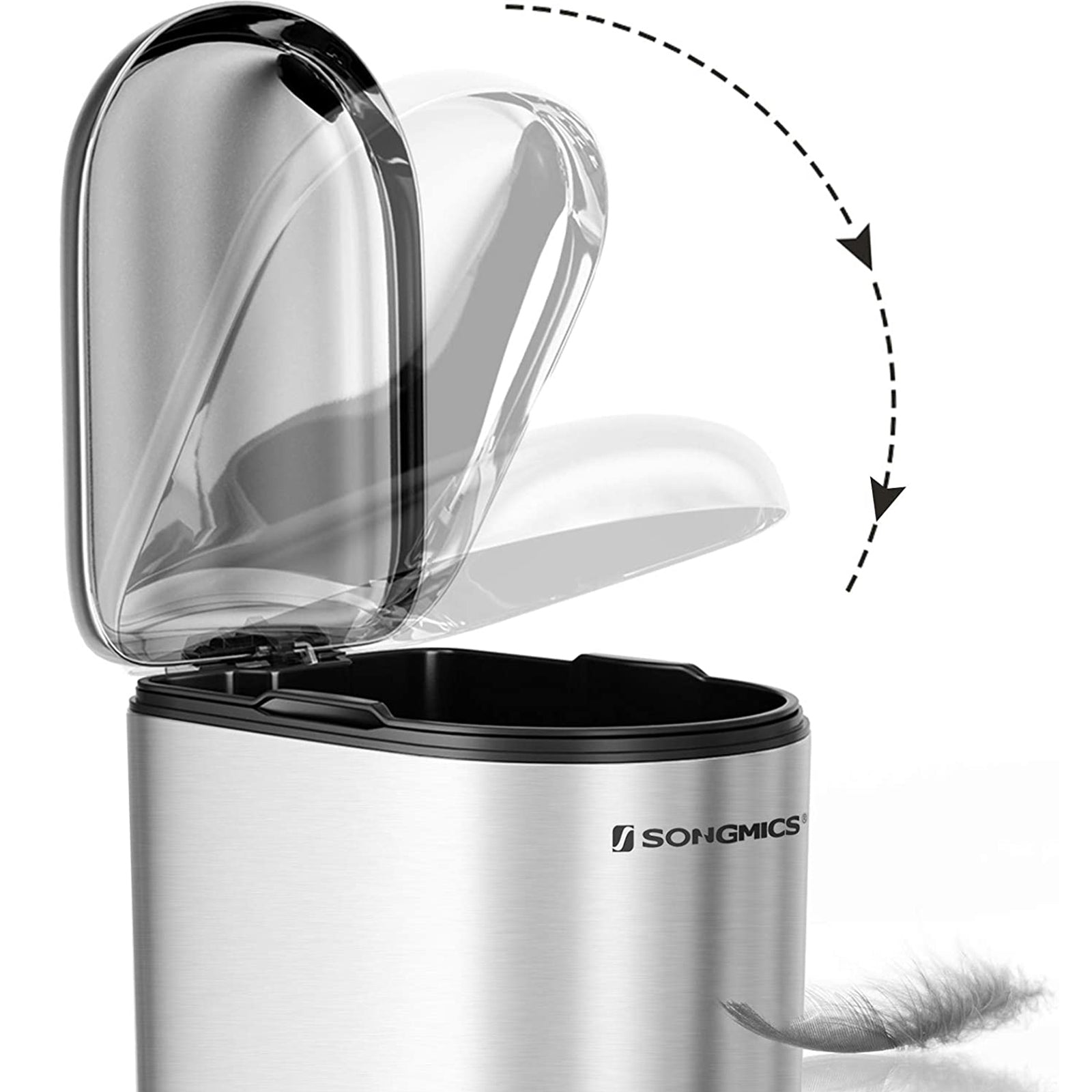 Slim Pedal Trash Can - image 7