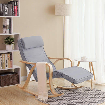 Solid Wood Rocking Chair - image 4