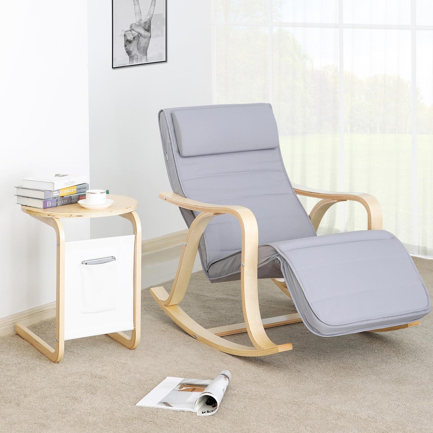 Solid Wood Rocking Chair - image 5