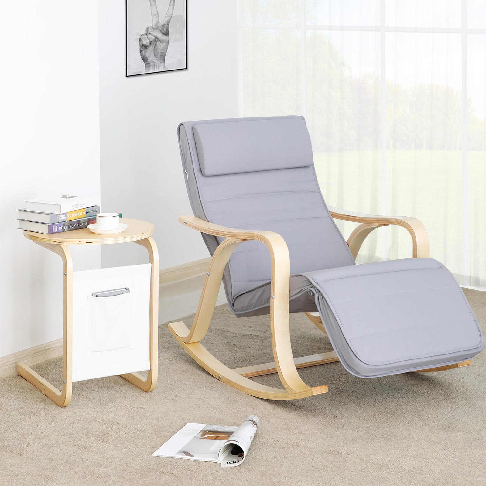 Solid Wood Rocking Chair - image 5