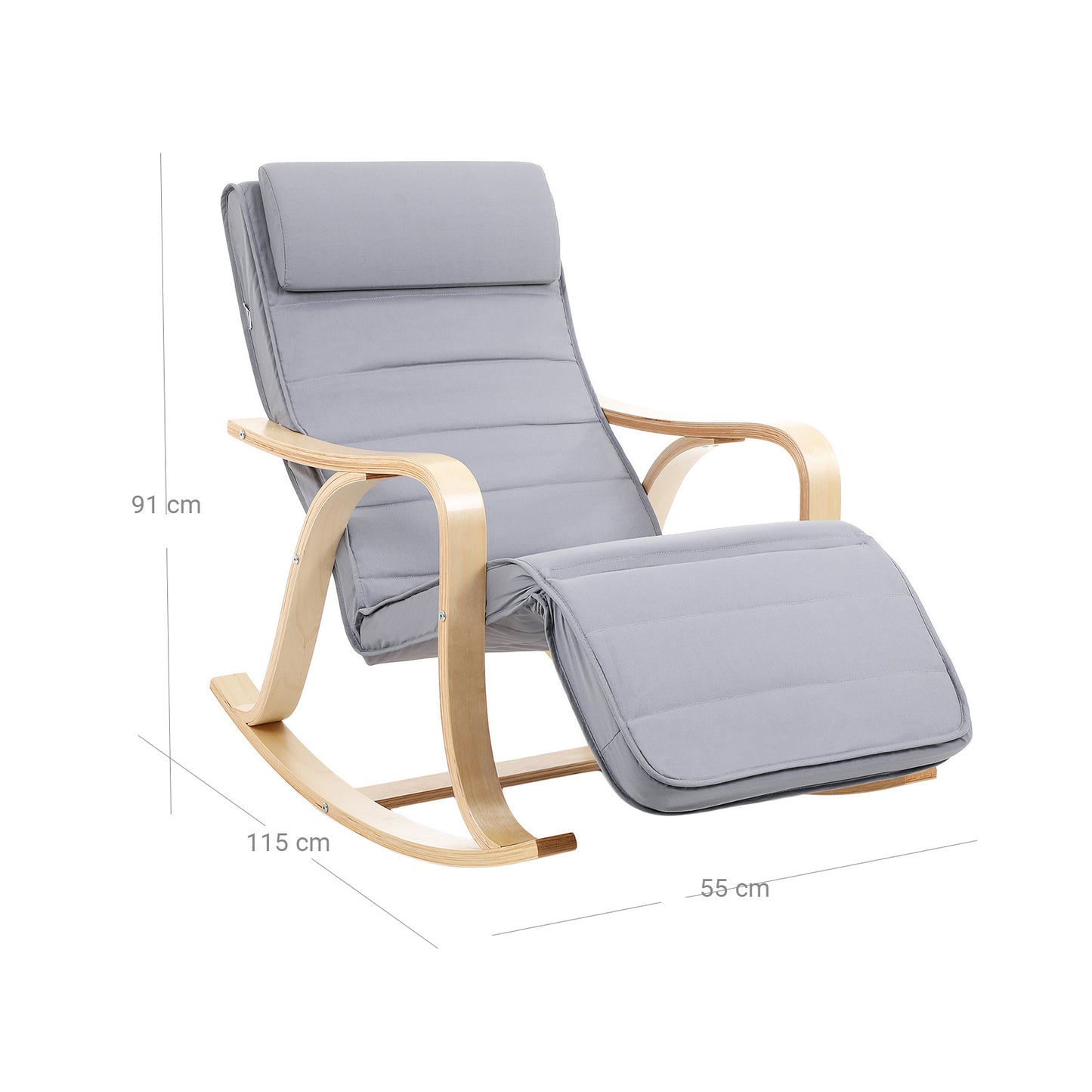 Solid Wood Rocking Chair - image 7