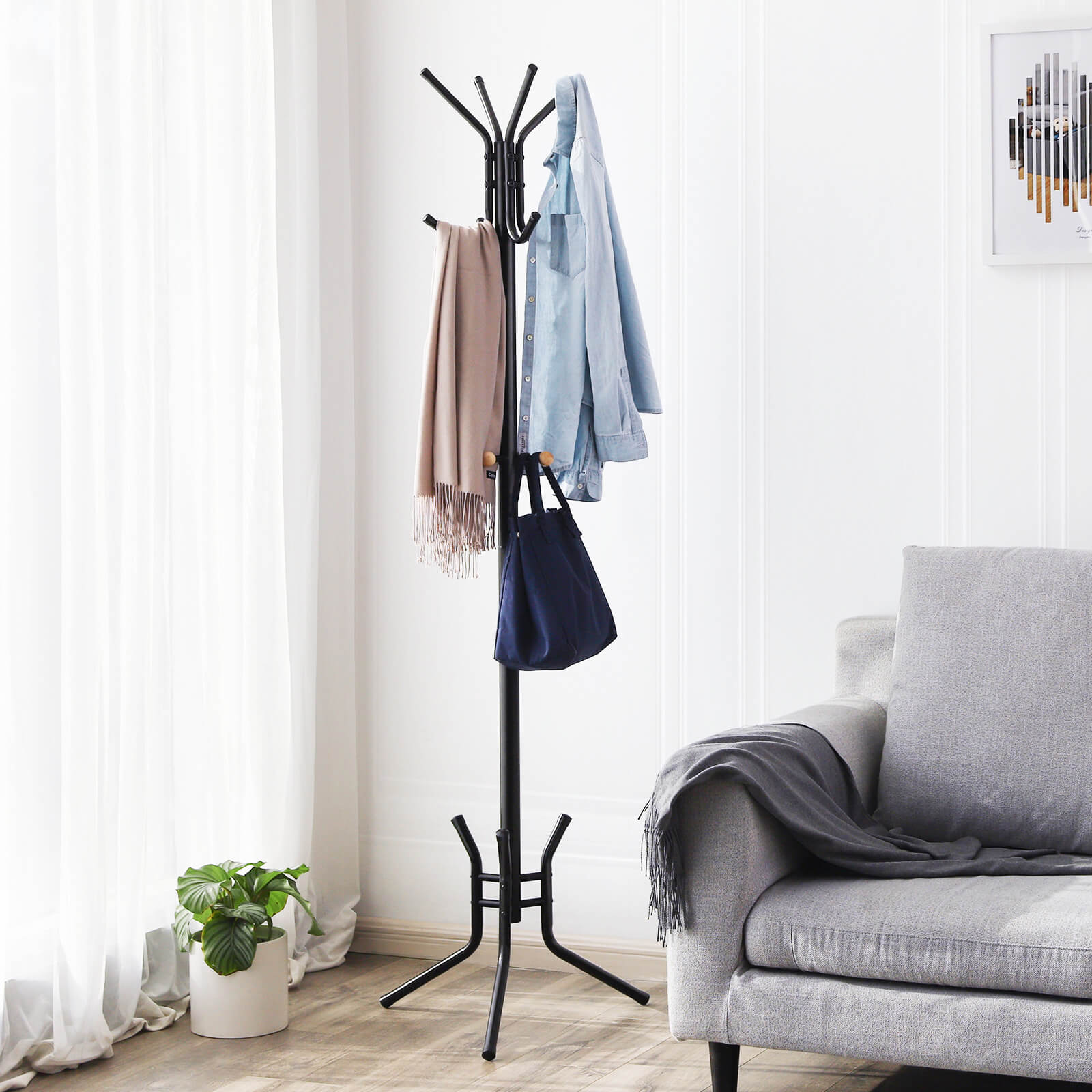 Stylish Metal Coat Rack - image 4