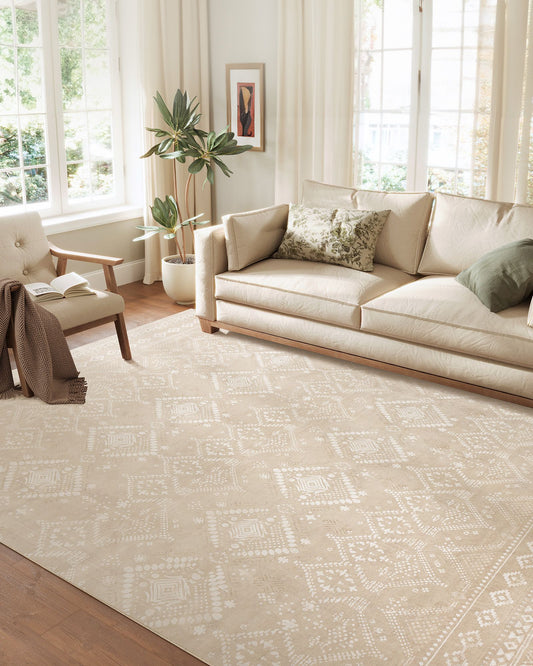Area Rug, 8x10 ft Rug for Bedroom, Non-Slip Carpet, Home Decor, for Living Room, Machine Washable