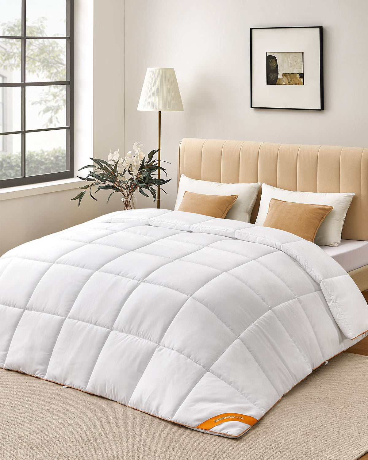 Cloud White Quilted Duvet — 220 x 240 cm