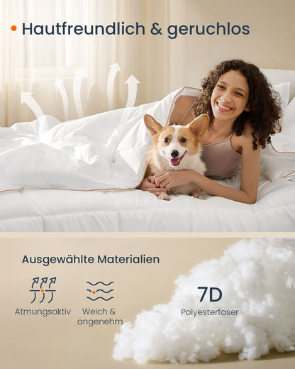 Cloud White Quilted Duvet — 220 x 240 cm