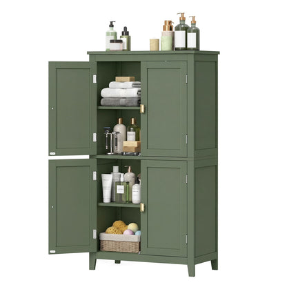 Freestanding storage cabinet with adjustable shelves for bathroom - image 26